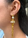 PEARL TASSEL EARRING