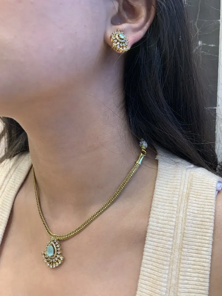 Greem Gems Stone Set