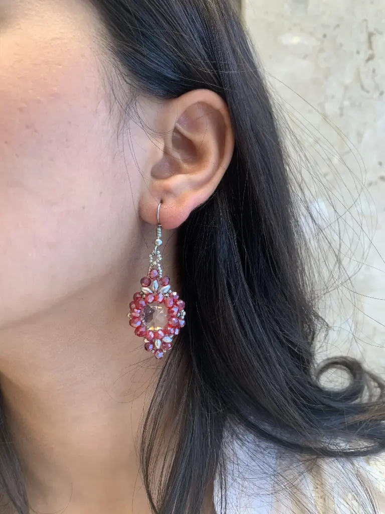 Crimson Earring