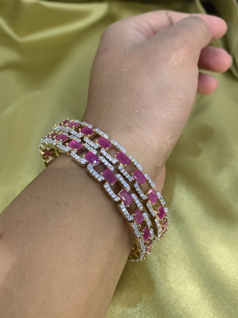 RUBY TENNIS BANGLE
