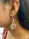 RUBY LAYERED EARRING