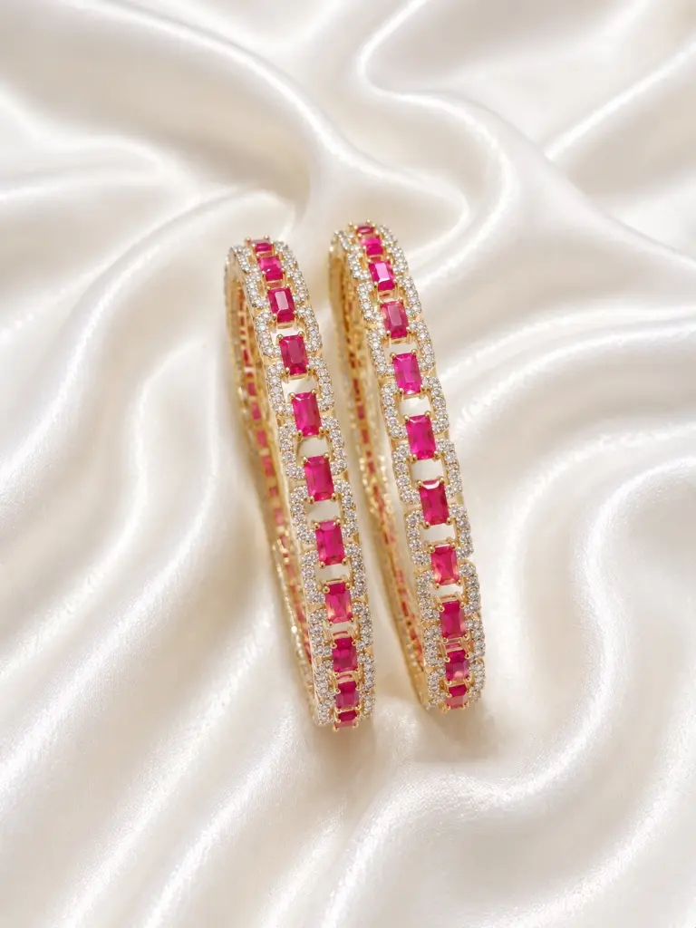 RUBY TENNIS BANGLE