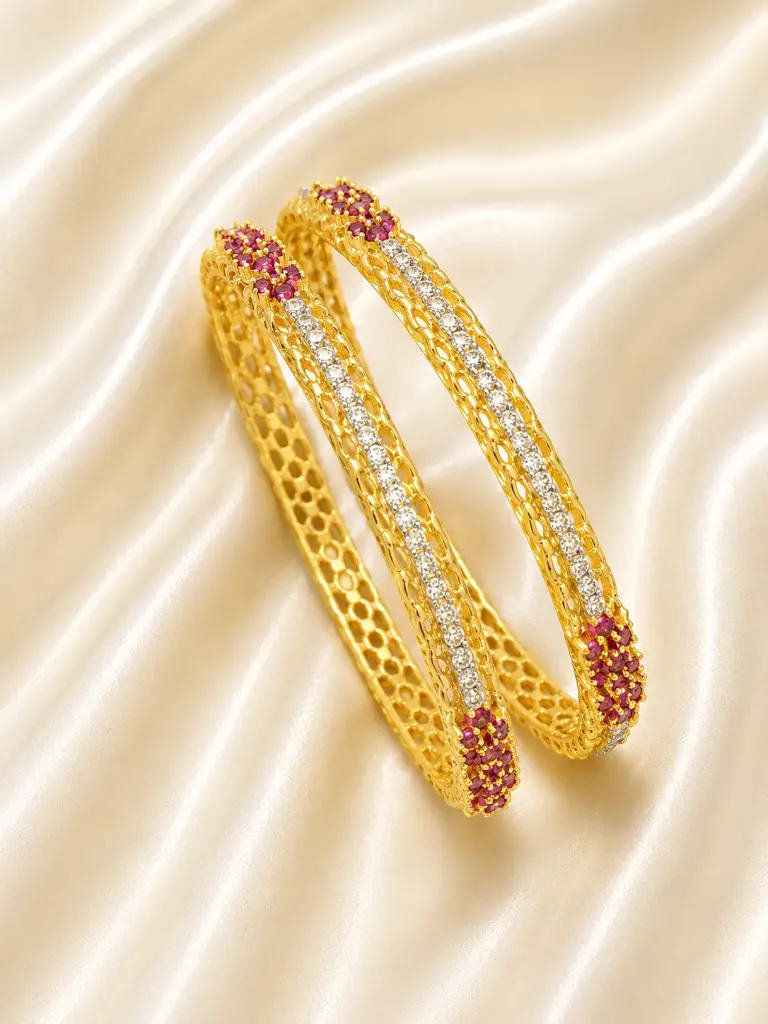 AD RUBY DIAMOND BANGLE