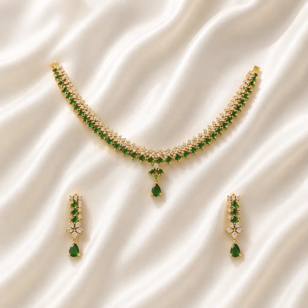GOLD TONED NECKLACE SET