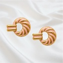 Oval Circle Stud