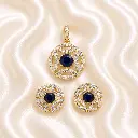 DARK BLUE PENDANT SET